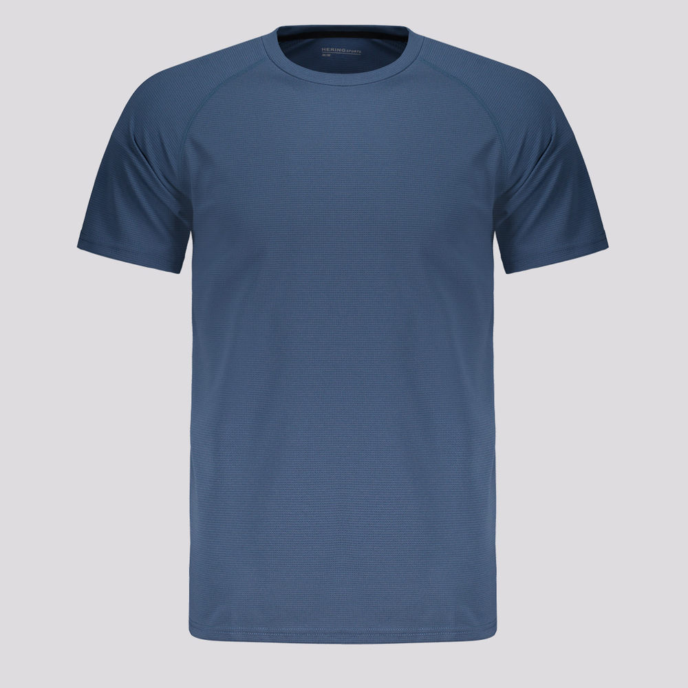 Camiseta Hering Texturizada Azul Camiseta Hering Texturizada Azul
