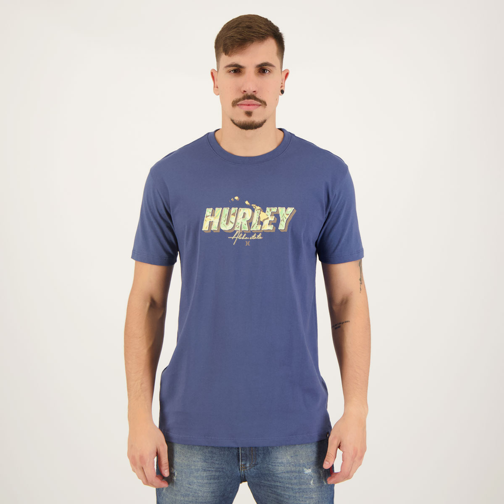 Camiseta Hurley Aloha Marinho Camiseta Hurley Aloha Marinho