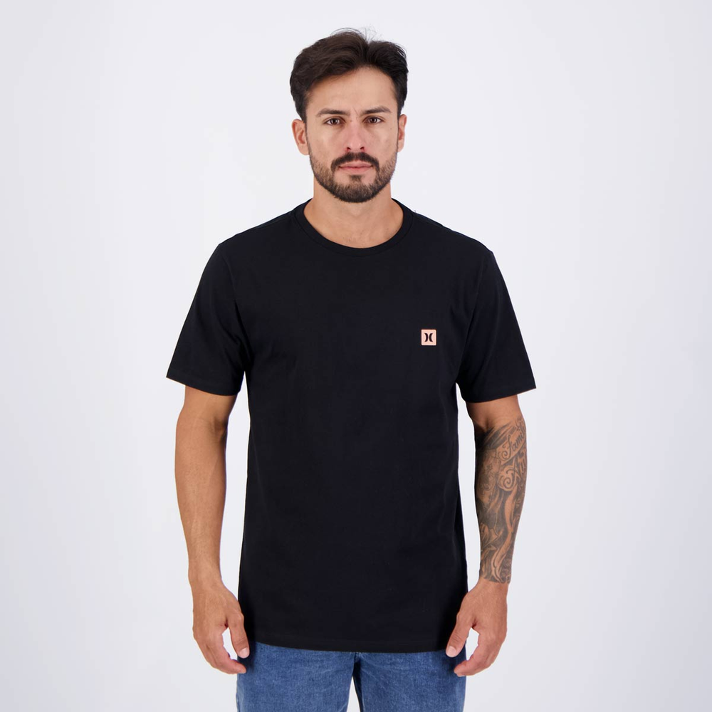 Camiseta Hurley Mini Icon Preta Camiseta Hurley Mini Icon Preta