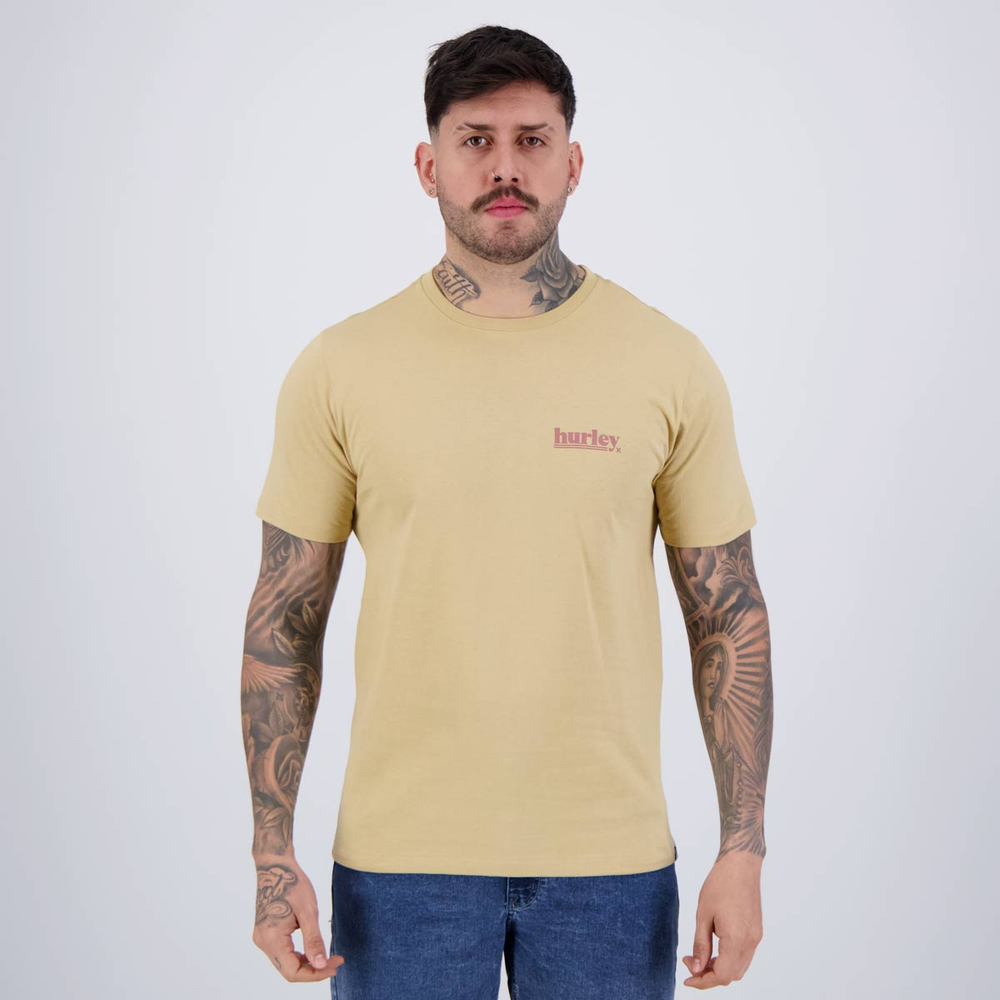 Camiseta Hurley Puff Bege