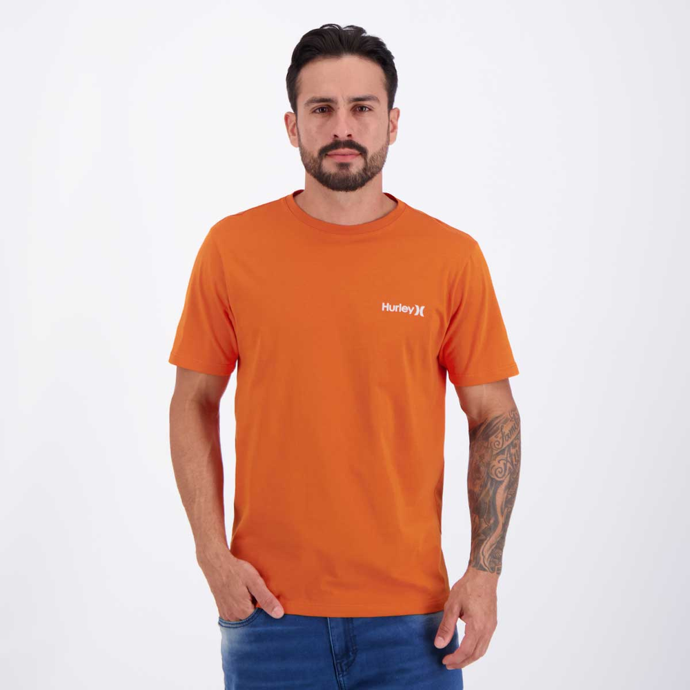 Camiseta Hurley Silk Classic Laranja Camiseta Hurley Silk Classic Laranja