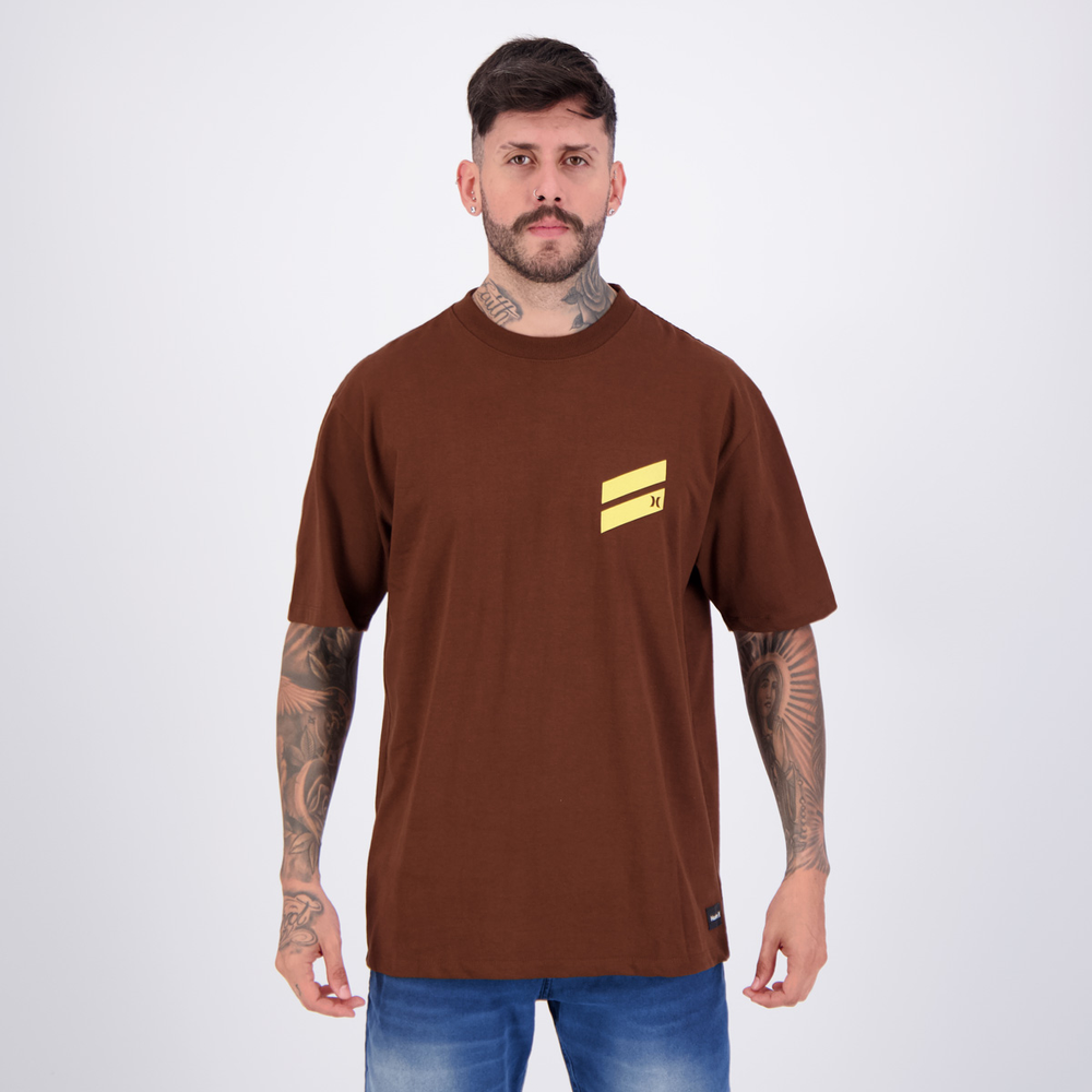 Camiseta Hurley Slash Marrom