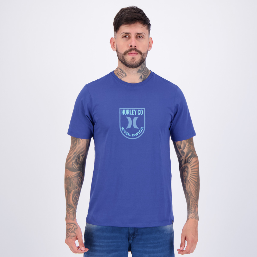 Camiseta Hurley Smille Azul Camiseta Hurley Smille Azul
