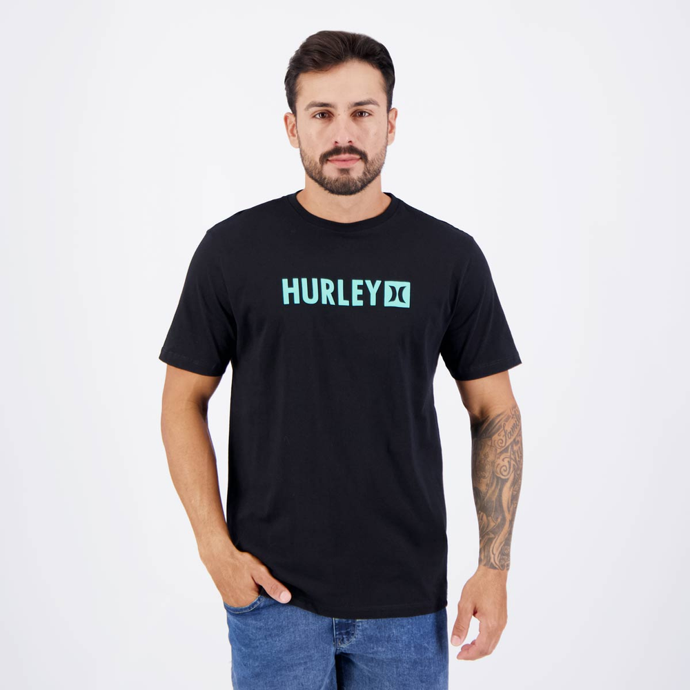 Camiseta Hurley Square Preta Camiseta Hurley Square Preta