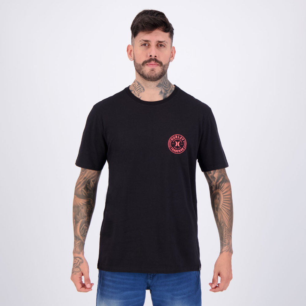 Camiseta Hurley Surf Club Preta Camiseta Hurley Surf Club Preta