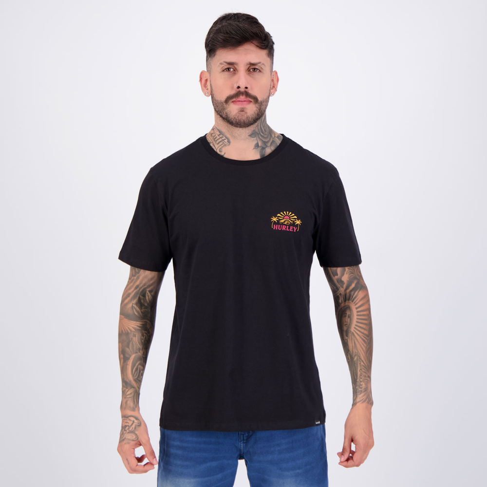 Camiseta Hurley The Stoke Preta Camiseta Hurley The Stoke Preta