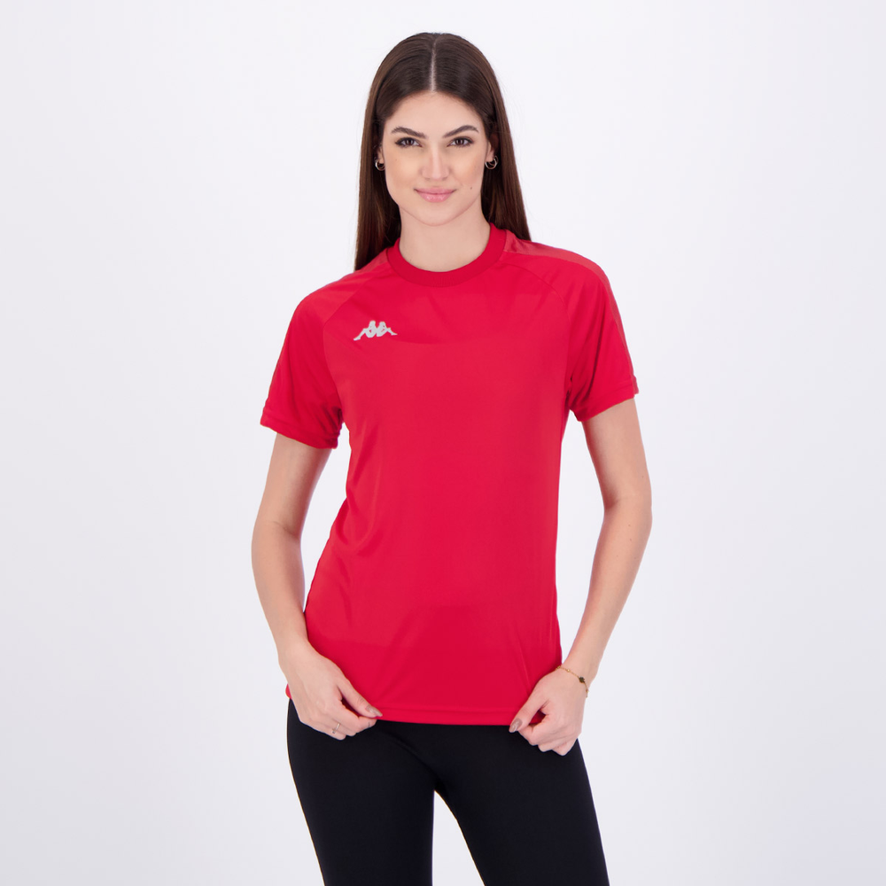 Camiseta Kappa Athens Feminina Vermelha Camiseta Kappa Athens Feminina Vermelha