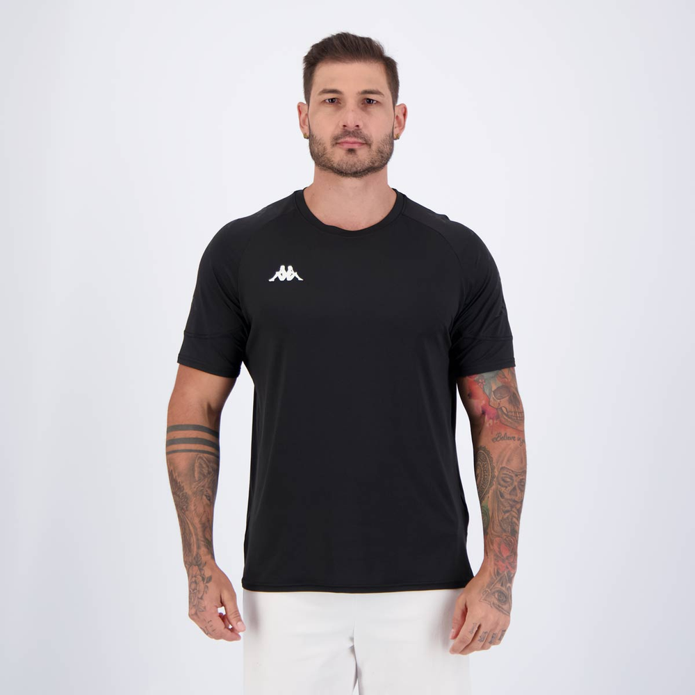 Camiseta Kappa Benji Preta Camiseta Kappa Benji Preta