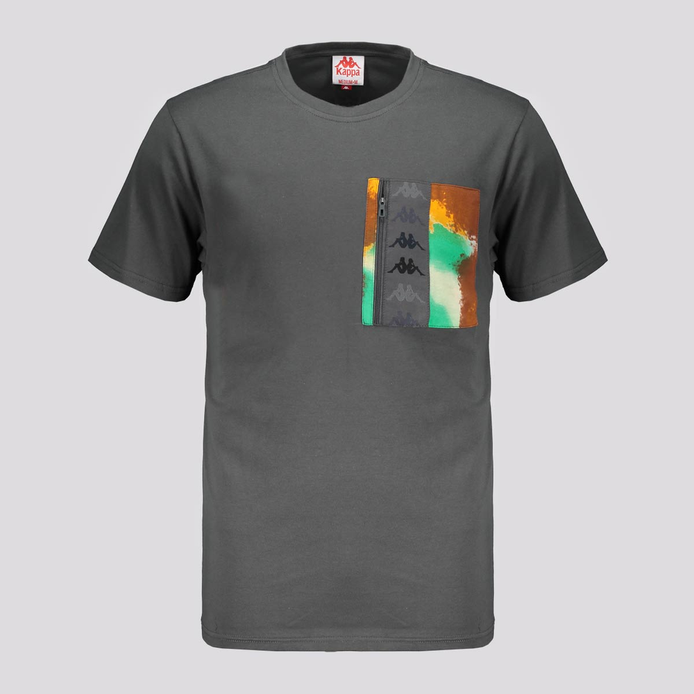 Camiseta Kappa Glenn Graphik Cinza Camiseta Kappa Glenn Graphik Cinza