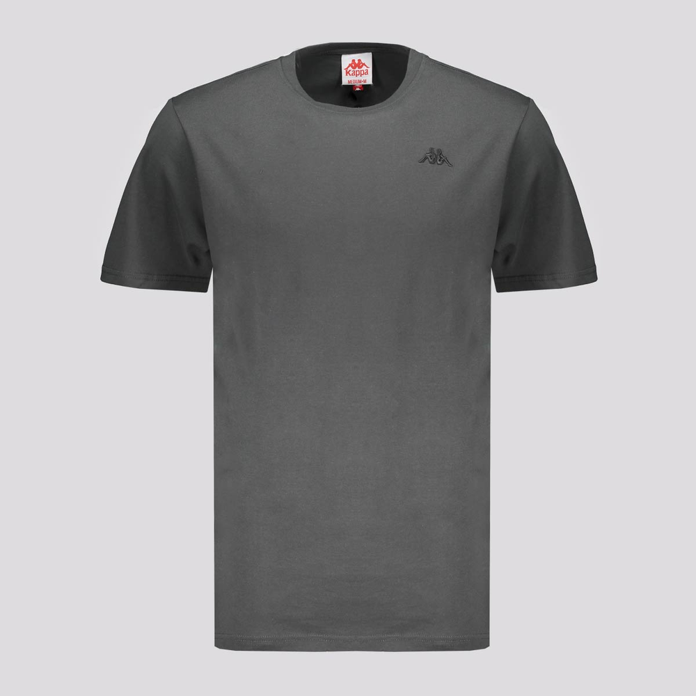 Camiseta Kappa Gulab Graphik Tape Cinza Camiseta Kappa Gulab Graphik Tape Cinza
