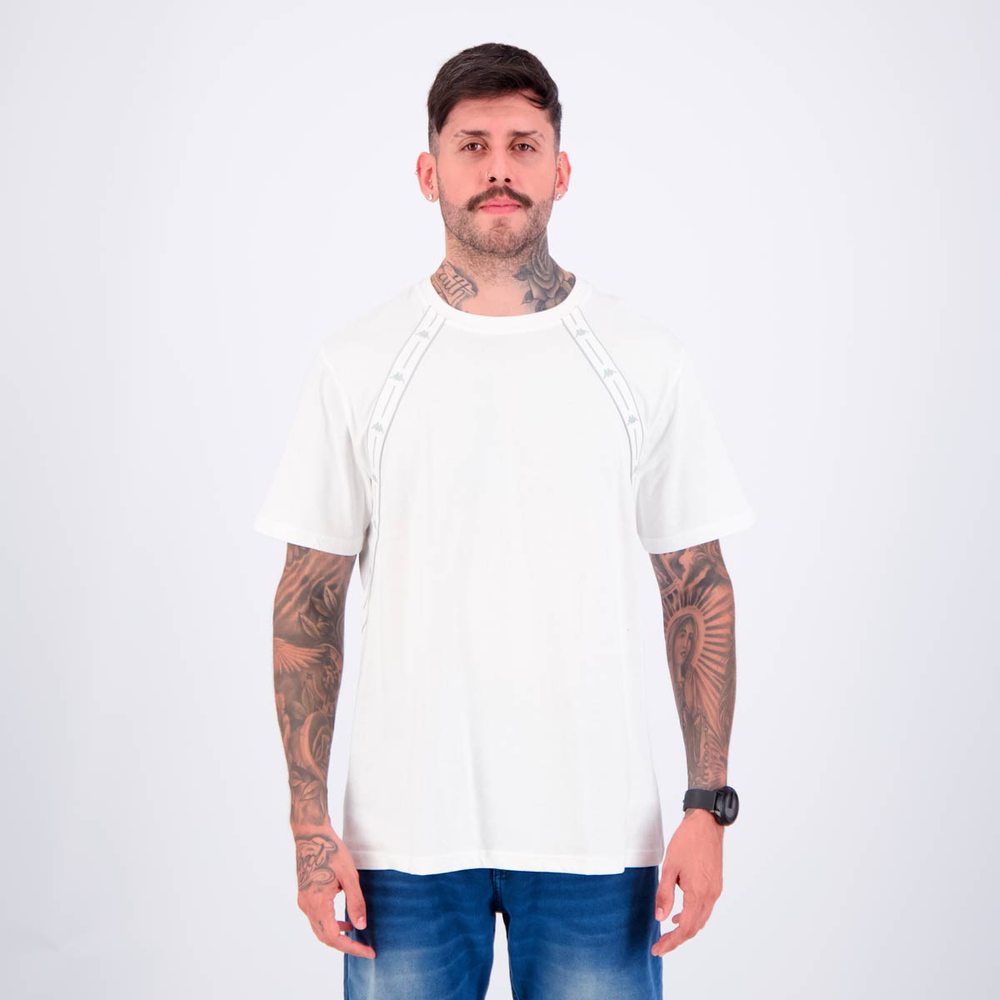 Camiseta Kappa JPN Gund Branca Camiseta Kappa JPN Gund Branca