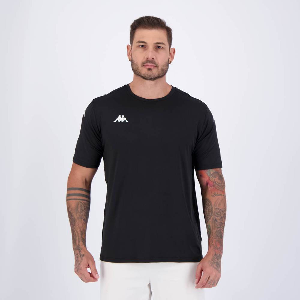 Camiseta Kappa Lawson Preta Camiseta Kappa Lawson Preta