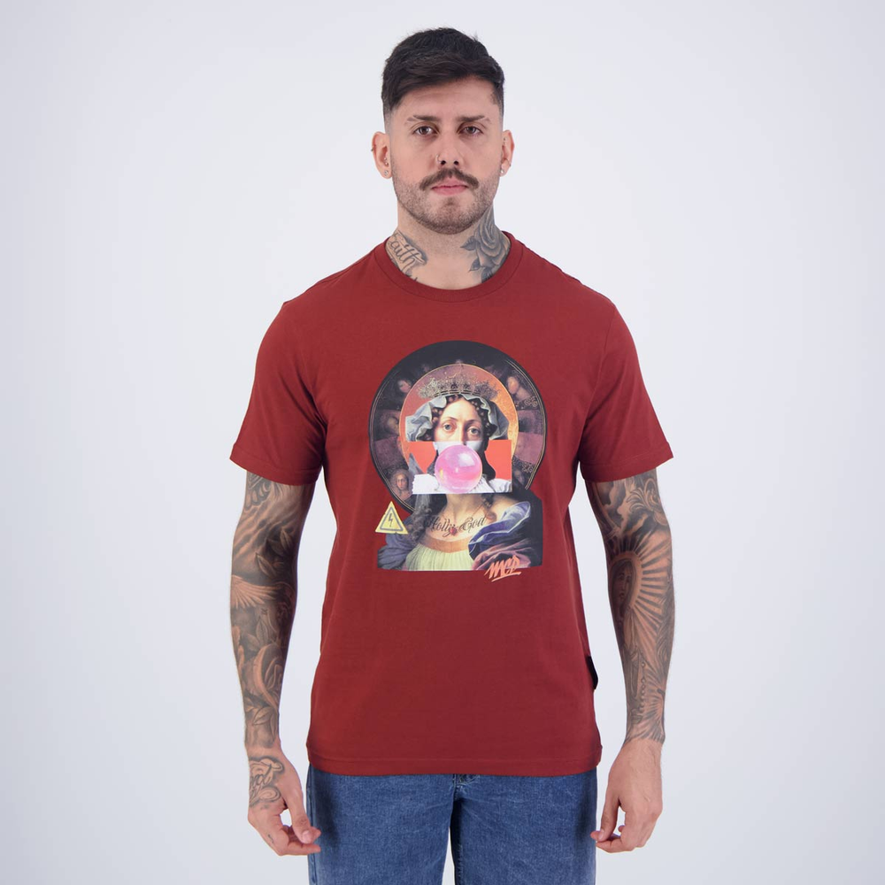 Camiseta MCD Santa Coroa Vinho