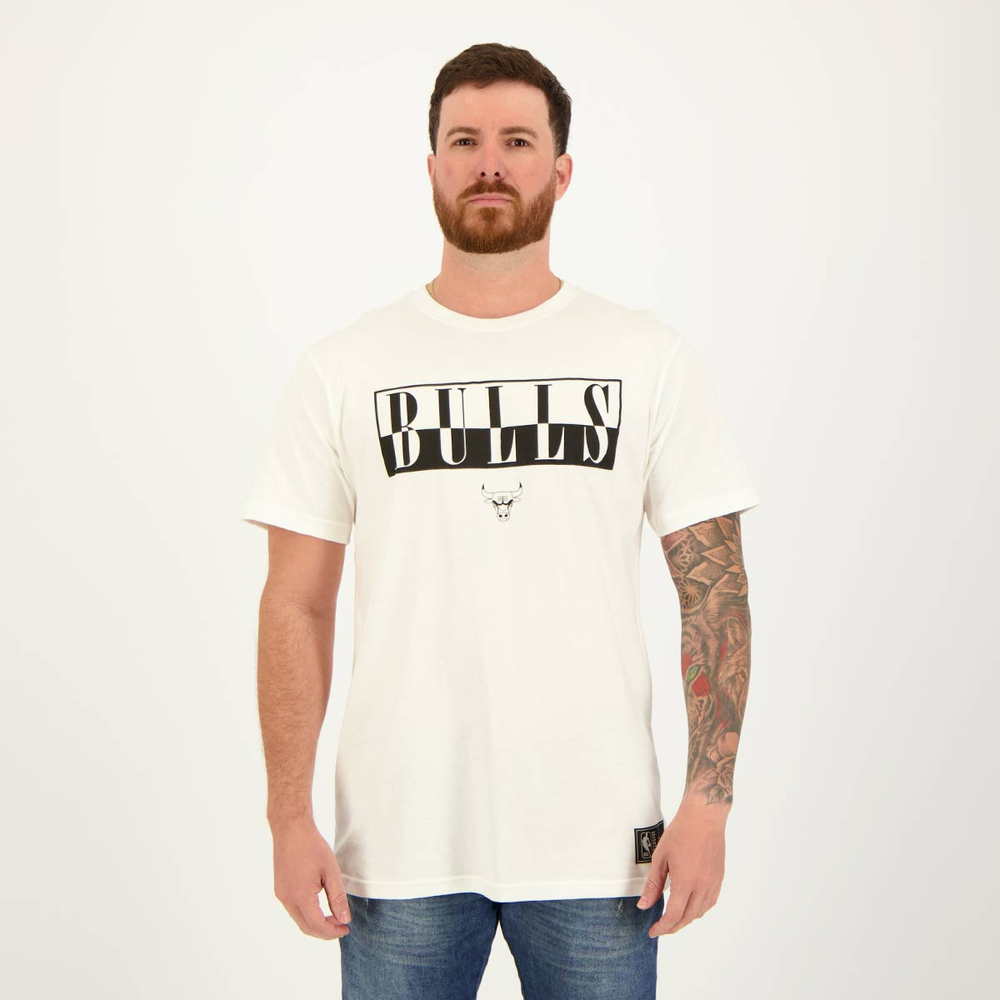 Camiseta NBA Chicago Bulls Oposite Branca Camiseta NBA Chicago Bulls Oposite Branca