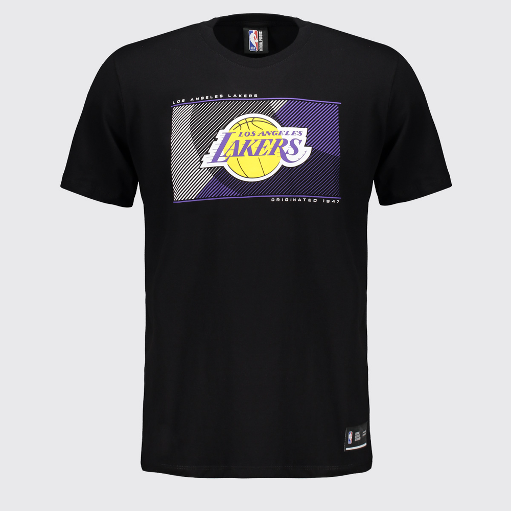 Camiseta NBA Los Angeles Lakers Logo Preta Camiseta NBA Los Angeles Lakers Logo Preta