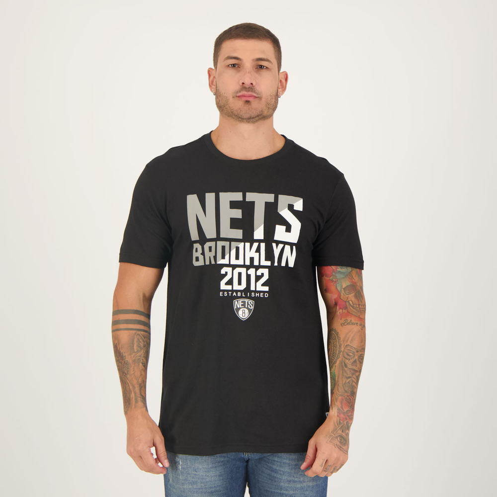 Camiseta NBA Spotlight Brooklyn Nets Preta Camiseta NBA Spotlight Brooklyn Nets Preta