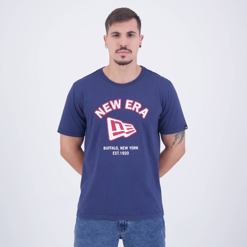 Camiseta New Era Core Branded Logo NE Marinho Camiseta New Era Core Branded Logo NE Marinho