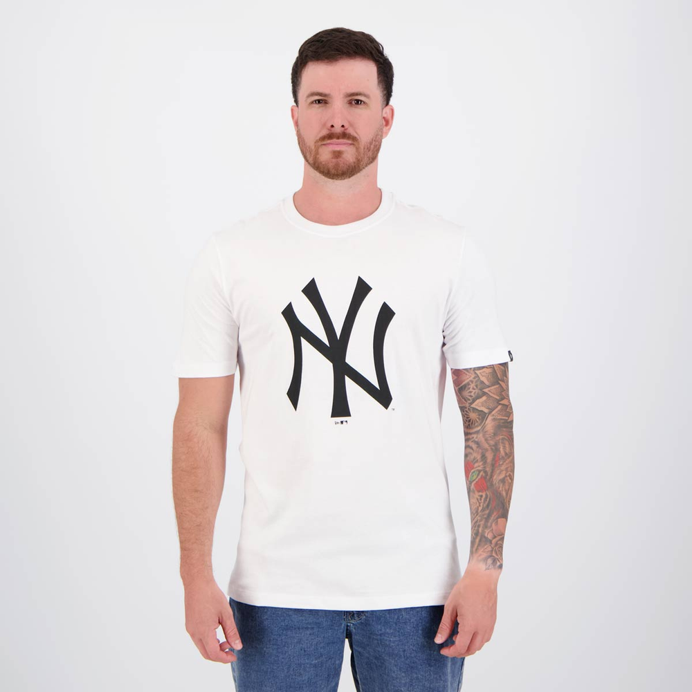 Camiseta New Era MLB New York Yankees Essentials Duo Branca Camiseta New Era MLB New York Yankees Essentials Duo Branca