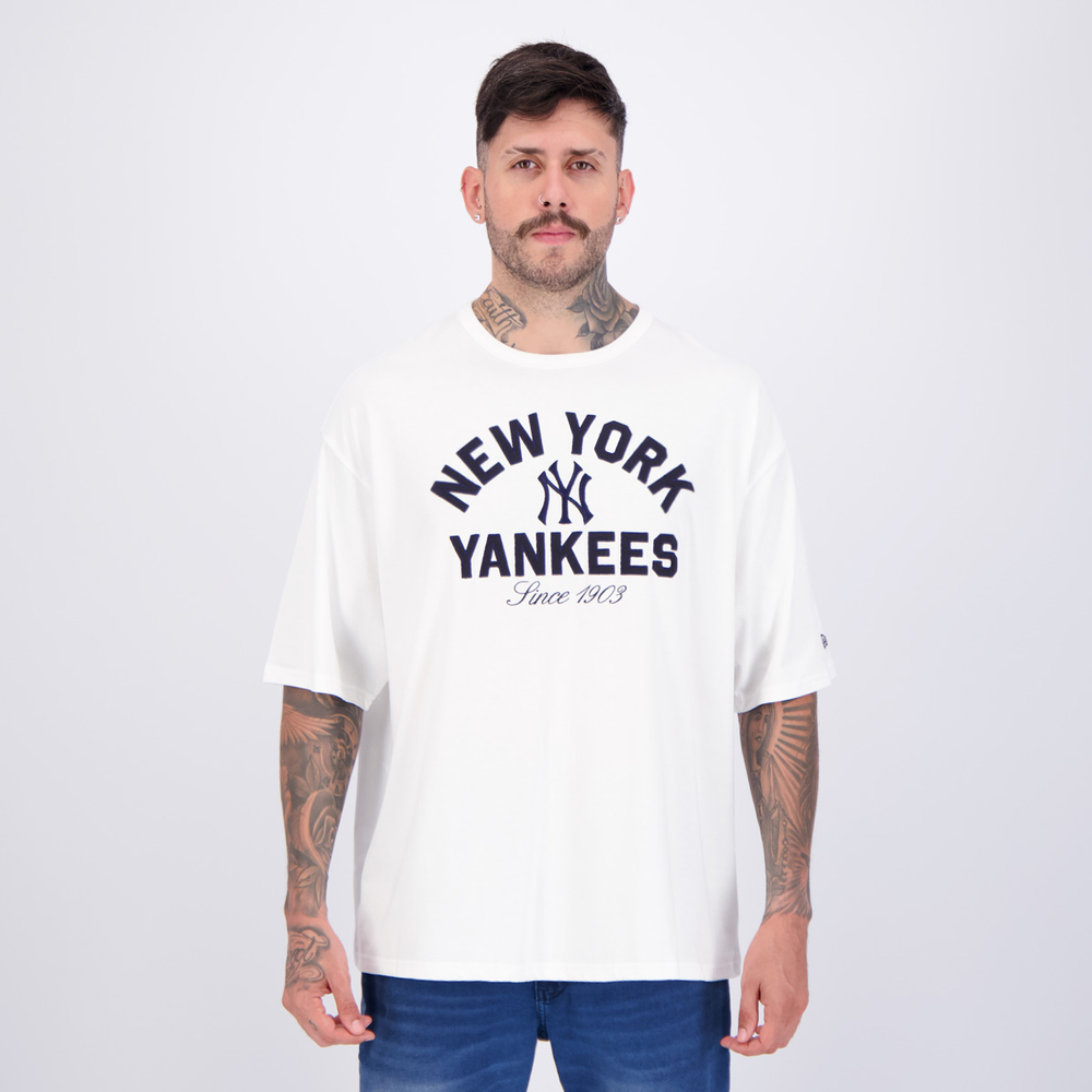 Camiseta New Era MLB New York Yankees Heritage Branca