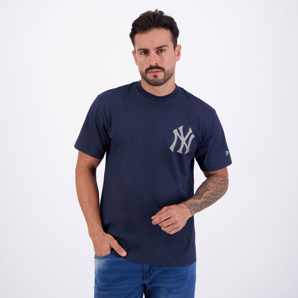 Camiseta New Era MLB New York Yankees Reflect Marinho Camiseta New Era MLB New York Yankees Reflect Marinho