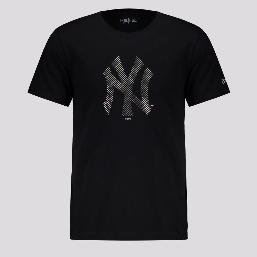 Camiseta New Era MLB New York Yankees X-Metal Preta Camiseta New Era MLB New York Yankees X-Metal Preta