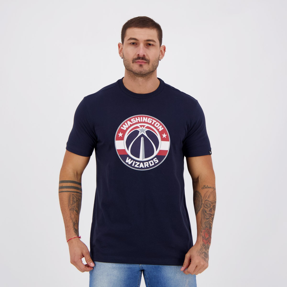 Camiseta New Era NBA Washington Wizards Marinho Camiseta New Era NBA Washington Wizards Marinho