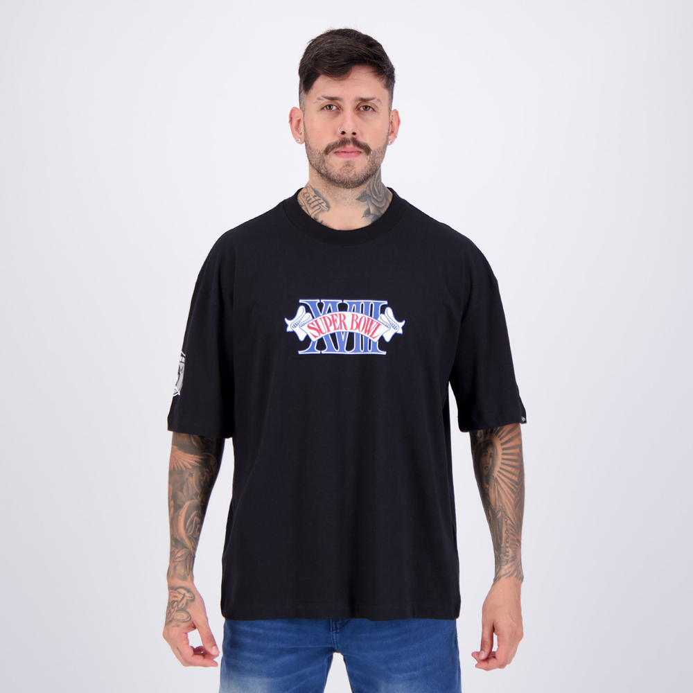 Camiseta New Era NFL Las Vegas Raiders Core Preta