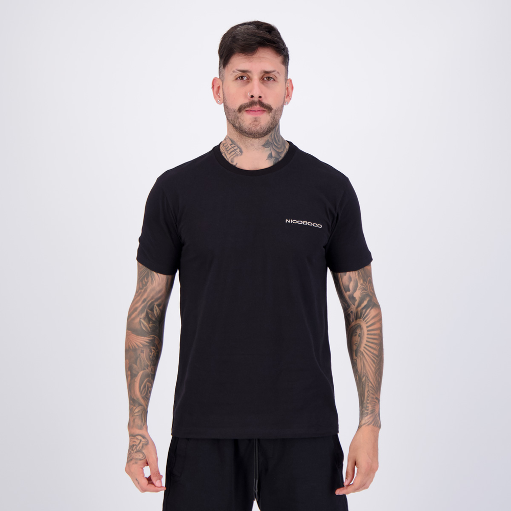 Camiseta Nicoboco Breeze Preta Camiseta Nicoboco Breeze Preta