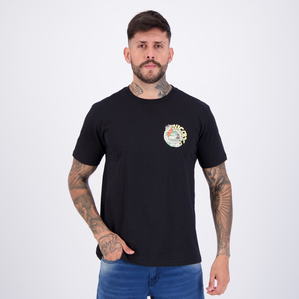 Camiseta Nicoboco Many Preta Camiseta Nicoboco Many Preta