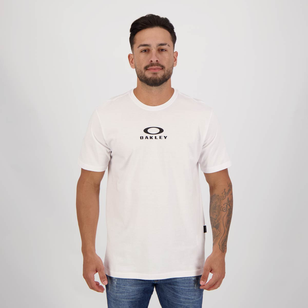 Camiseta Oakley Bark New Branca Camiseta Oakley Bark New Branca