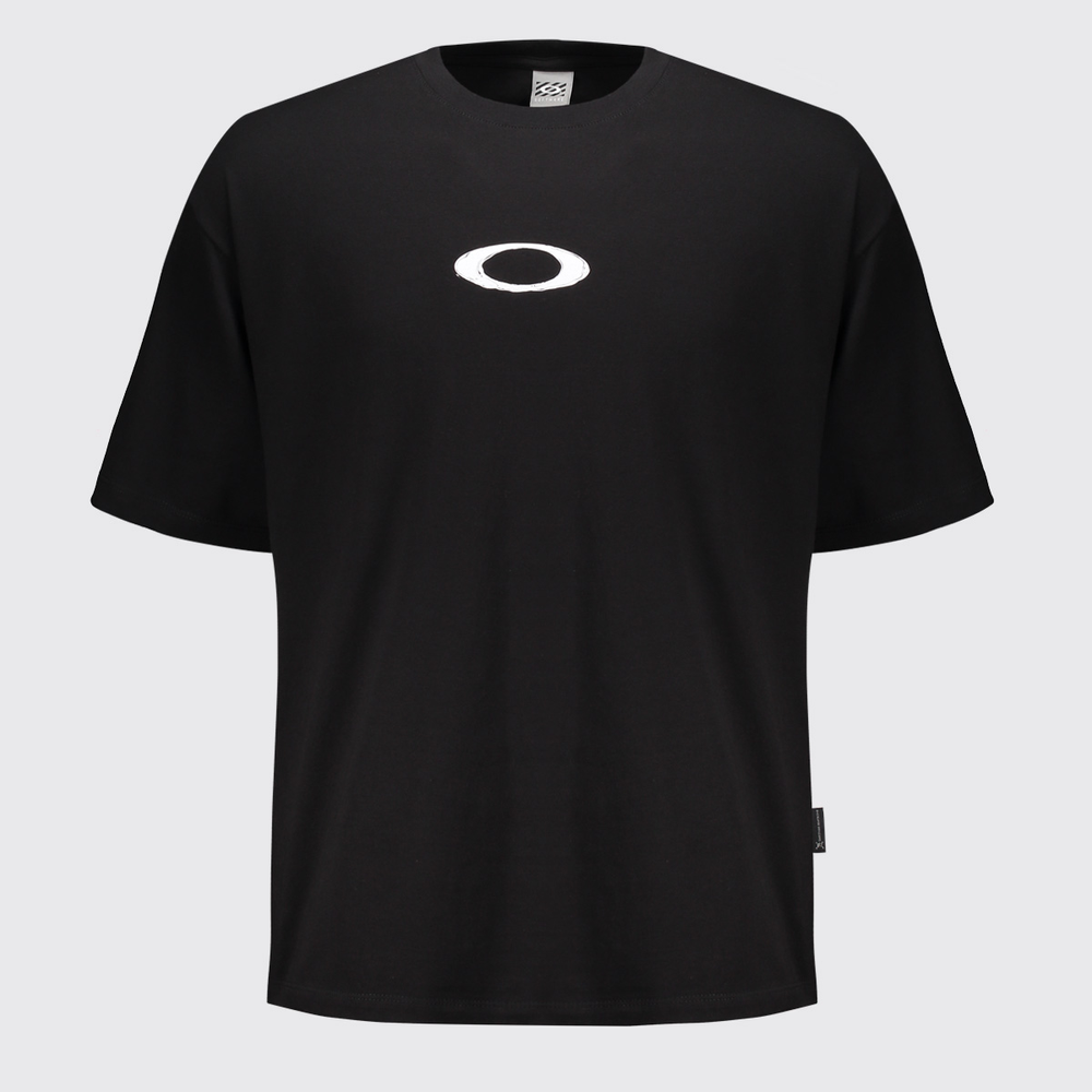 Camiseta Oakley Ellipse Fluid SS Preta Camiseta Oakley Ellipse Fluid SS Preta