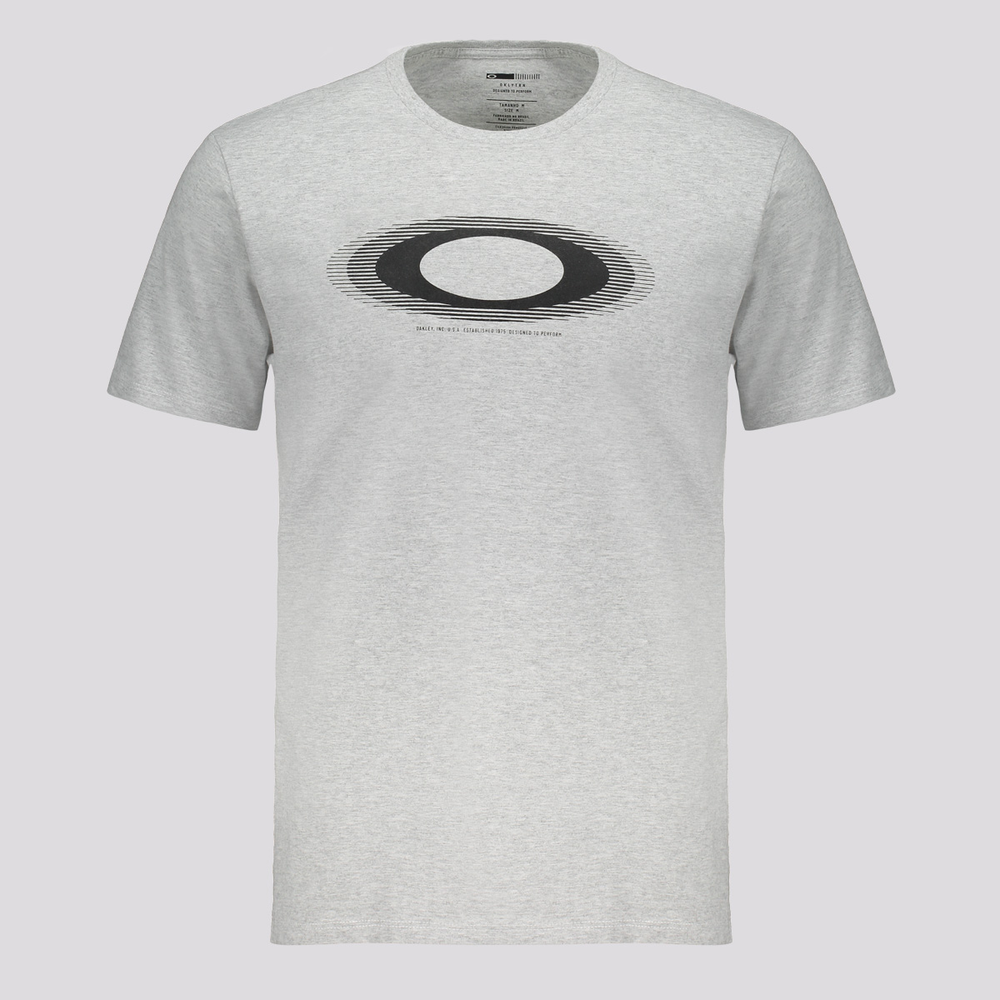 Camiseta Oakley Ellipse HD Cinza Camiseta Oakley Ellipse HD Cinza