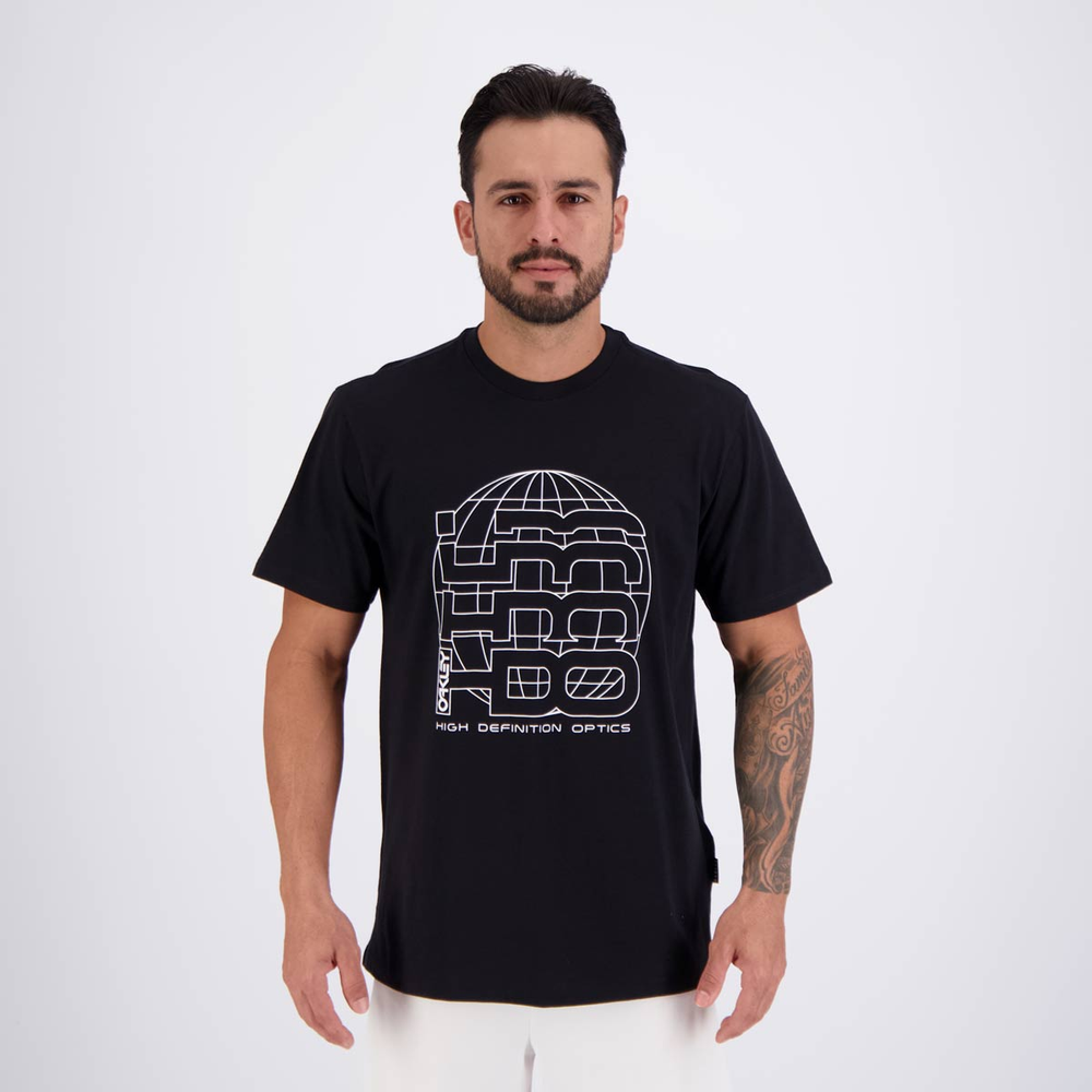 Camiseta Oakley HDO Logo SS Preta Camiseta Oakley HDO Logo SS Preta