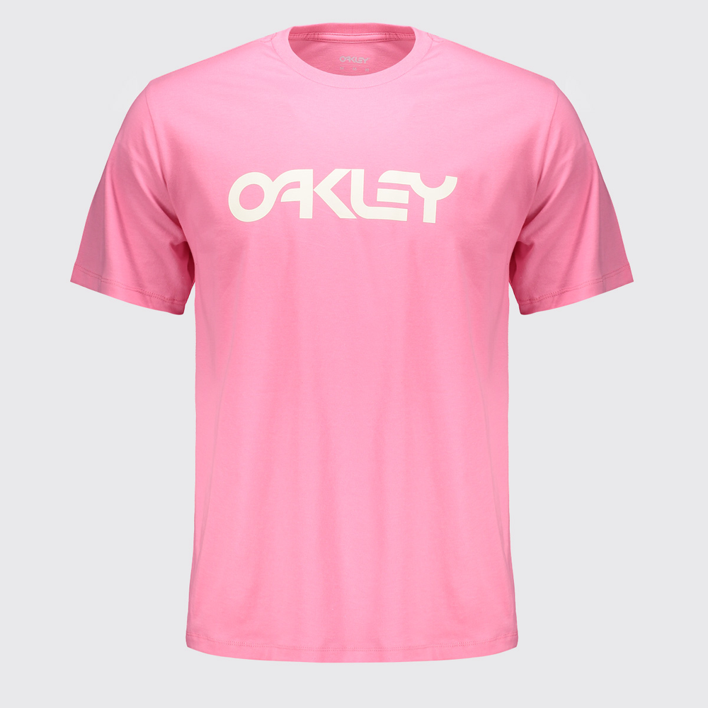 Camiseta Oakley Mark II SS Rosa e Branca Camiseta Oakley Mark II SS Rosa e Branca