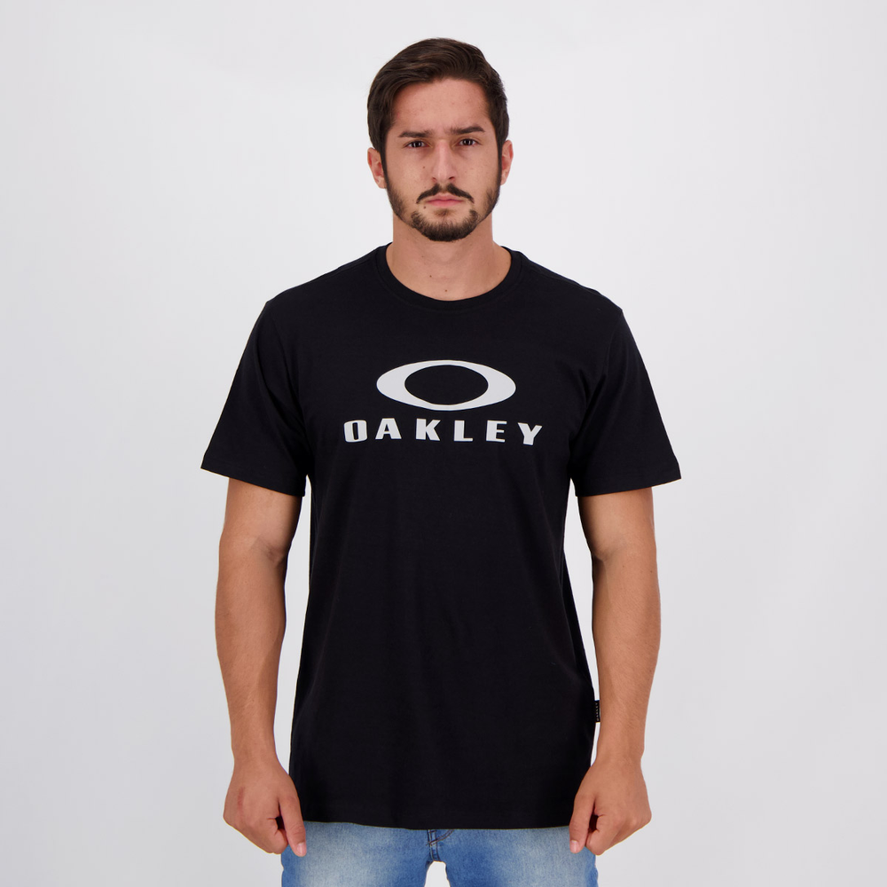 Camiseta Oakley O Bark SS Preta Camiseta Oakley O Bark SS Preta