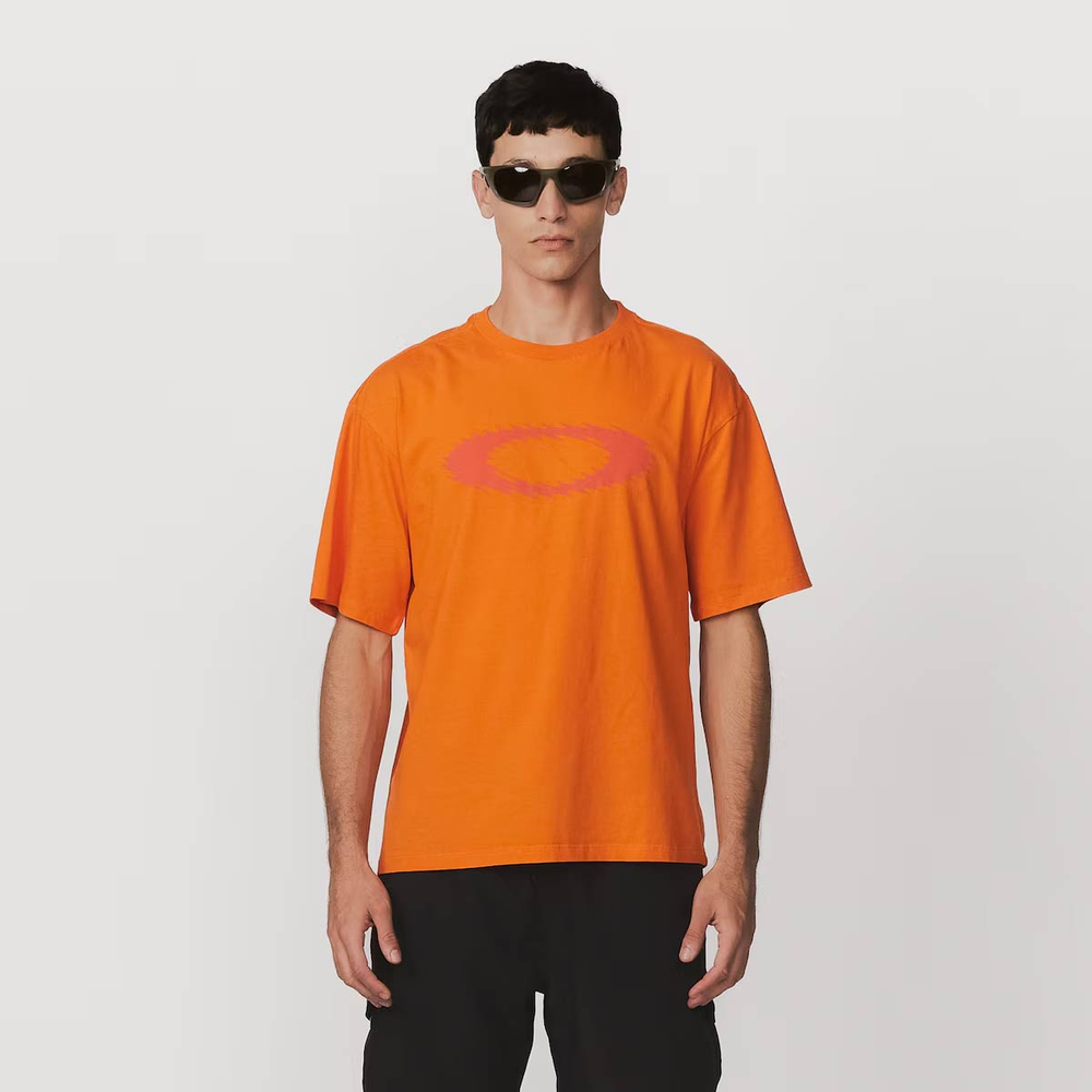 Camiseta Oakley Stretch Ellipse Logo SS Laranja