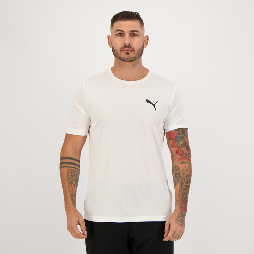 Camiseta Puma Active Small Logo 22 Branca Camiseta Puma Active Small Logo 22 Branca
