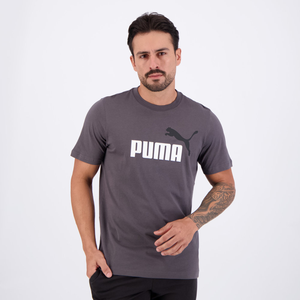 Camiseta Puma ESS 2 Color NO. 1 Cinza Camiseta Puma ESS 2 Color NO. 1 Cinza