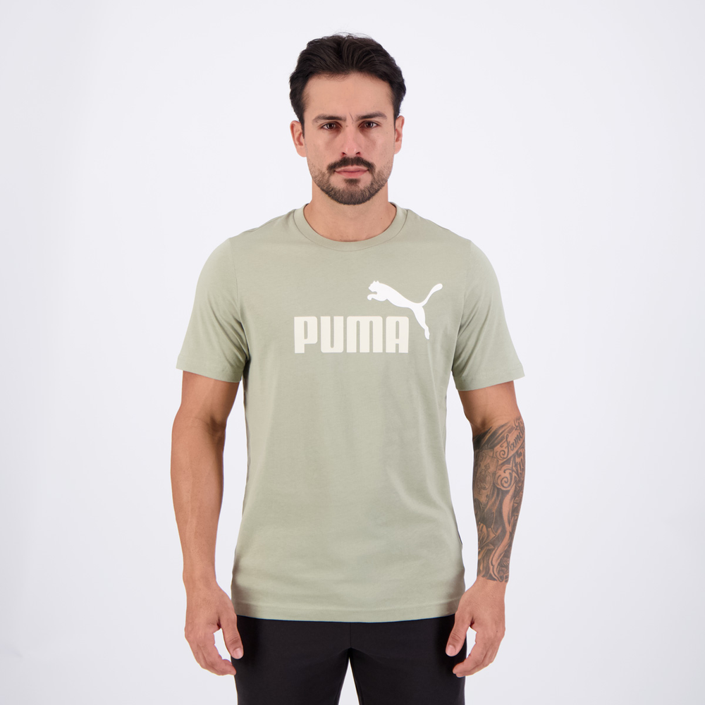 Camiseta Puma ESS 2 Color NO. 1 Verde Claro Camiseta Puma ESS 2 Color NO. 1 Verde Claro