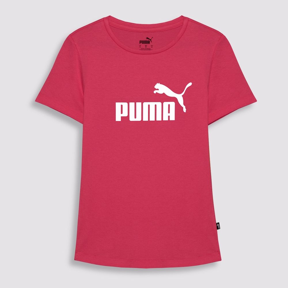 Camiseta Puma Ess Logo Tee Infantil Rosa Camiseta Puma Ess Logo Tee Infantil Rosa