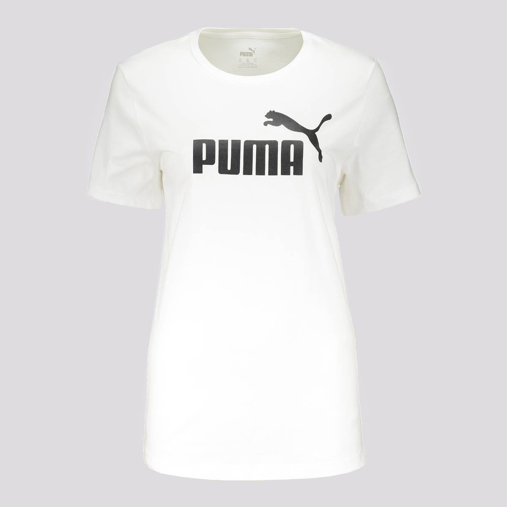 Camiseta Puma ESS Logo W Feminina Branca Camiseta Puma ESS Logo W Feminina Branca