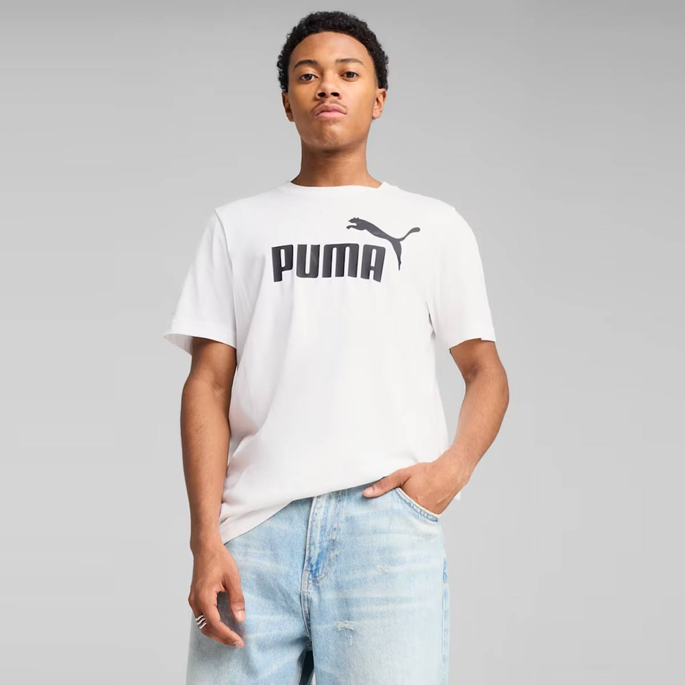 Camiseta Puma ESS NO. 1 Logo Branco Camiseta Puma ESS NO. 1 Logo Branco