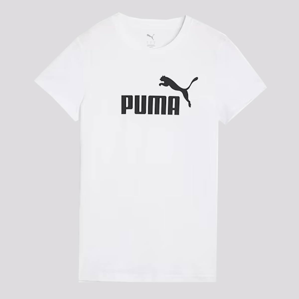 Camiseta Puma ESS NO. 1 Logo Feminina Branca Camiseta Puma ESS NO. 1 Logo Feminina Branca