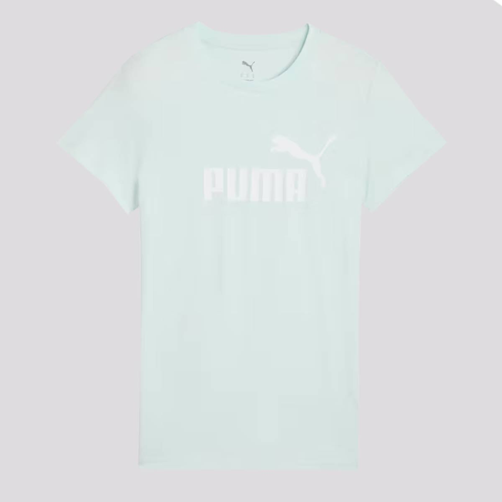 Camiseta Puma ESS NO. 1 Logo Feminina Verde Claro Camiseta Puma ESS NO. 1 Logo Feminina Verde Claro