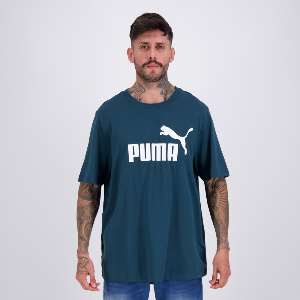 Camiseta Puma ESS No. 1 Logo Verde Camiseta Puma ESS No. 1 Logo Verde