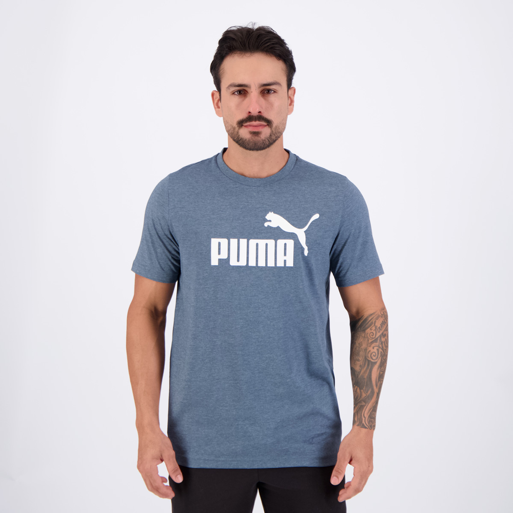 Camiseta Puma ESS No. 1 Verde Escuro Camiseta Puma ESS No. 1 Verde Escuro