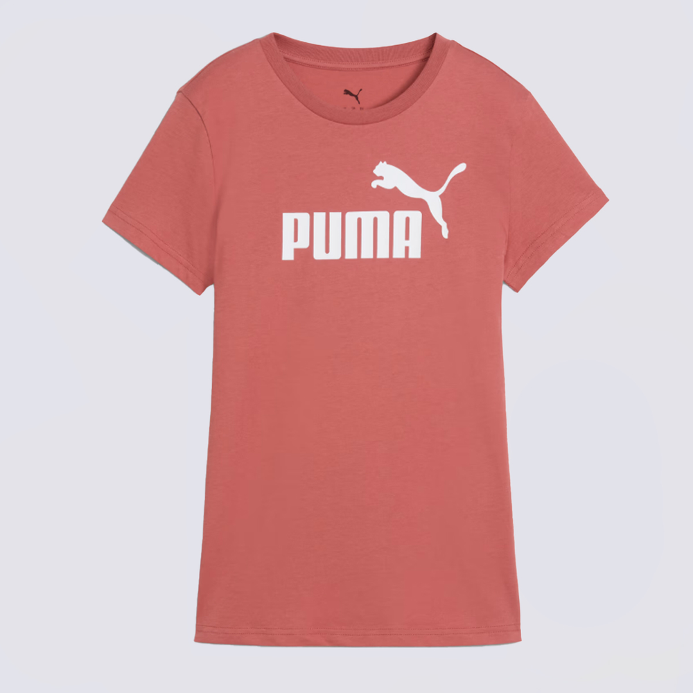 Camiseta Puma Ess No.1 Logo Tee Feminina Vermelha Camiseta Puma Ess No.1 Logo Tee Feminina Vermelha