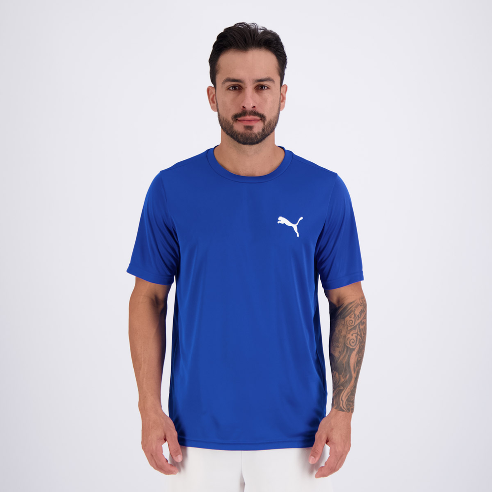 Camiseta Puma ESS Small Logo Azul Royal Camiseta Puma ESS Small Logo Azul Royal