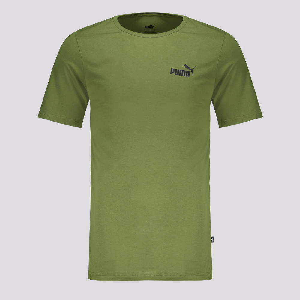 Camiseta Puma ESS Small Logo Verde Oliva