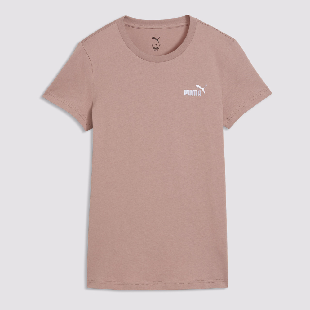 Camiseta Puma Ess Small No 1 Logo Feminina Bege
